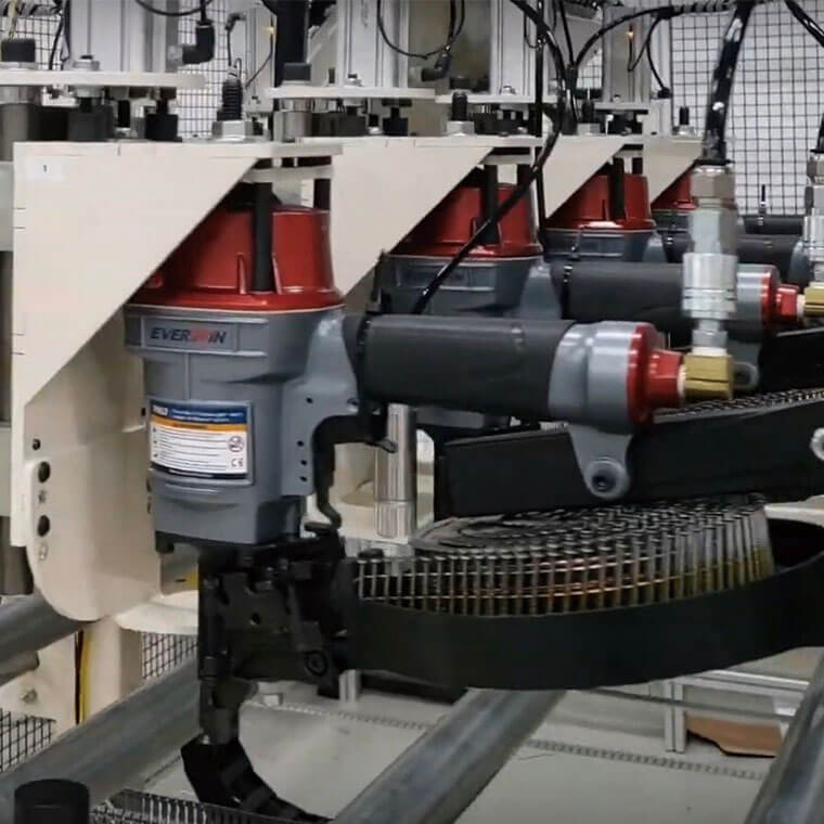 Everwin PN80PAL MACHINE-MOUNTED 80mm (3-1/4") Wire Coil Nailer