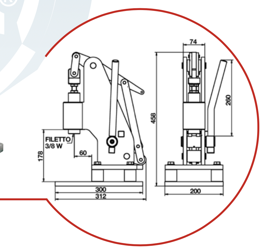 RIV2100 - RIVIT Manual Press for Self-Clinching