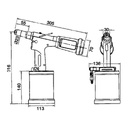 RIV504 - Rivit Hydropneumatic tool for rivets up to d.6,4 (all materials)