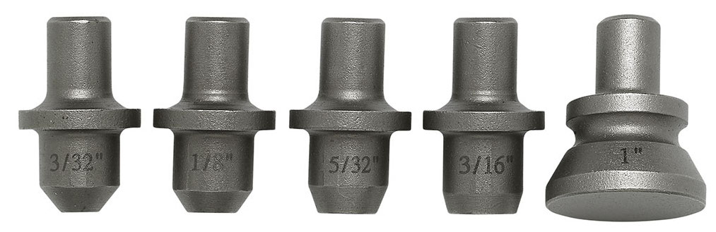 Chisel Set Rivet Hammer 10.2 mm Round Shank (5 Pieces)
