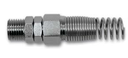 [57/C4] 1/4 M 6,5x10 Revolving coupling for Rilsan - polyurethane pipe with spring