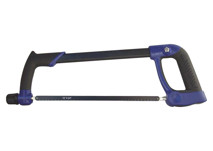 High performance metal-framed hacksaw
