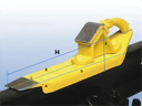 Rail skid for SJ50/UIC60/S8/S15