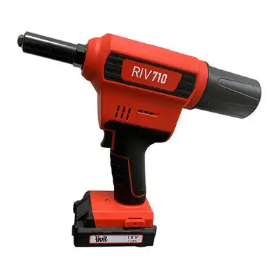 RIV710-BATTERY TOOL FOR RIVETS MAX. D.4,8 WITH BATTERY+CHARGER (Ø2,4-Ø4,8)
