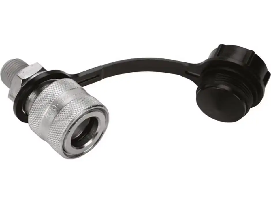 Larzep High-Flow Coupler, Female Coupling, Male 3/8"NPT Thread