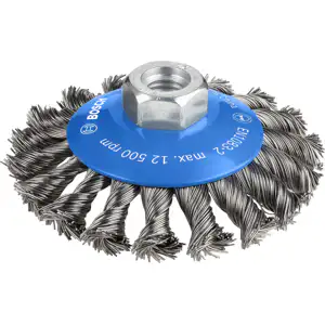 PRO Metal heavy Bevel Brush, 100 x 0.5 mm, Thread