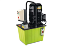 LARZEP Hydraulic Electric Powerpack, 4/3 Manual Valve, 1,64-14 liter Oil Flow at 700 bar, 25 liter Reservoir, D/A, 400V (Single or double acting)