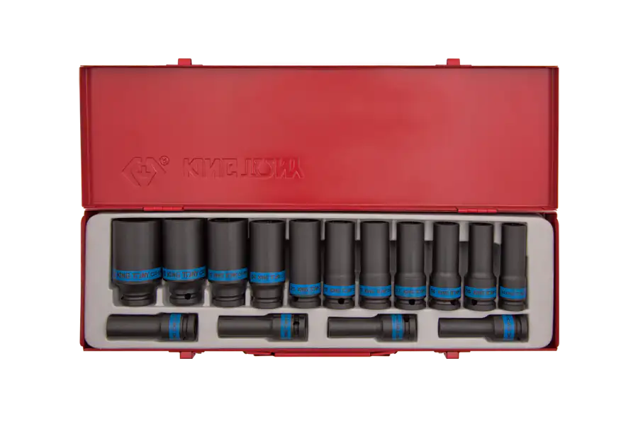 15 PC. 1/2" DR. 6 Point Impact Socket Set