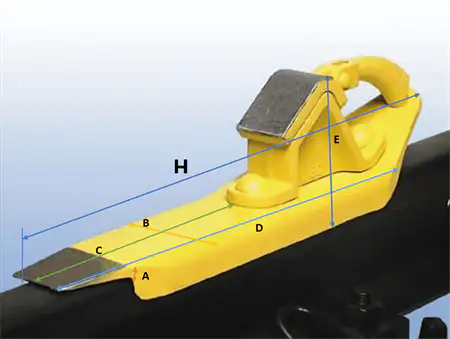[9741140] Rail skid for SJ50/UIC60/S8/S15