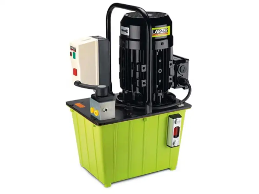 [HBM5544] LARZEP Hydraulic Electric Powerpack, 4/3 Manual Valve, 1,64-14 liter Oil Flow at 700 bar, 25 liter Reservoir, D/A, 400V (Single or double acting)