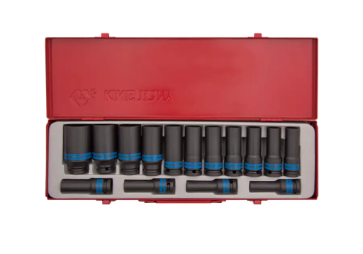 [4415MP] 15 PC. 1/2" DR. 6 Point Impact Socket Set
